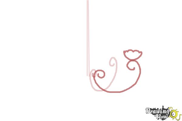 How to Draw a Chandelier - Step 3 How to Draw a Chandelier - Step 3