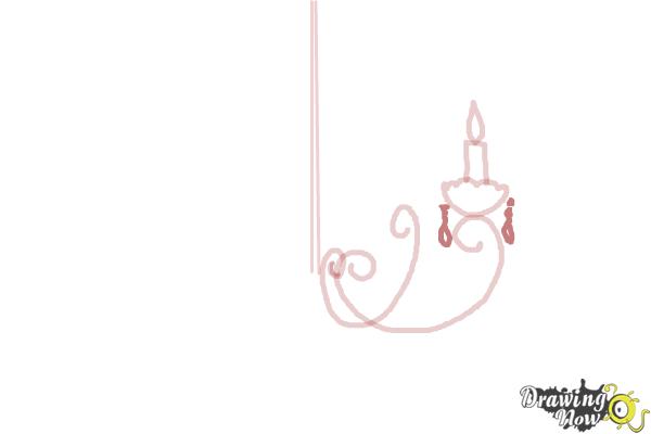 How to Draw a Chandelier - Step 5