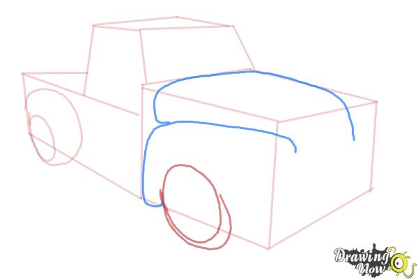 How to Draw a Chevy Truck - Step 6