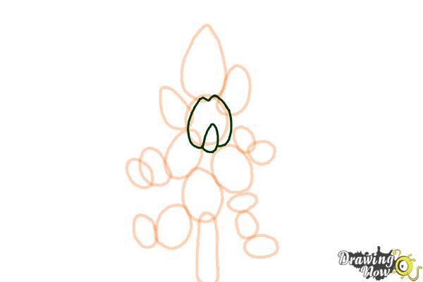 How to Draw a Bluebonnet - Step 6