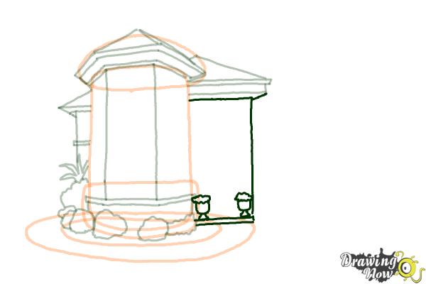 How to Draw a Dream House - Step 9