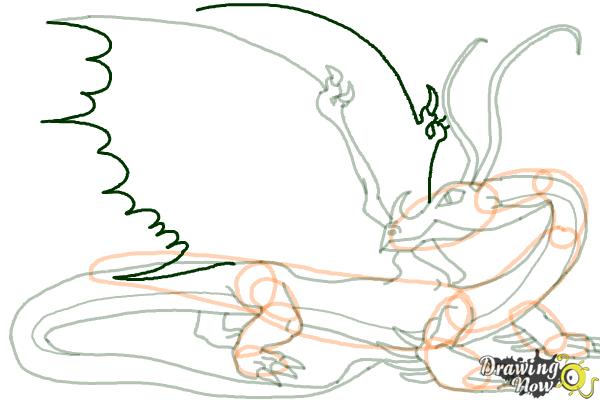 How to Draw a Changewing Dragon from How to Train Your Dragon - Step 13