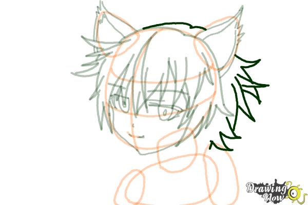 How to Draw Sinon, Shino Asada from Sword Art Online - Step 11