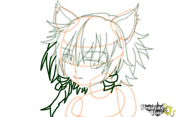 How to Draw Sinon, Shino Asada from Sword Art Online - Step 12