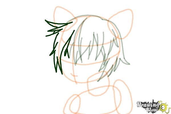 How to Draw Sinon, Shino Asada from Sword Art Online - Step 7