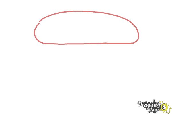 How to Draw a Burger - Step 1 How to Draw a Burger - Step 1