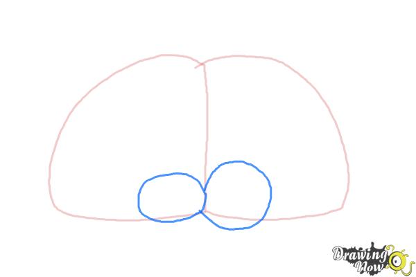 How to Draw a Brain For Kids - Step 3