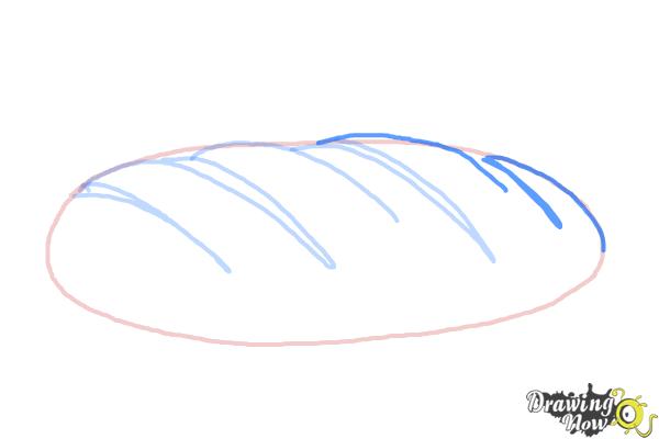 How to Draw Bread - Step 5