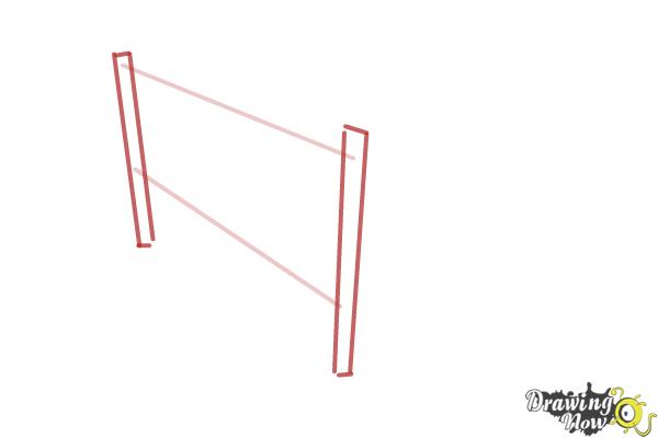 How Draw a Crib - Step 2