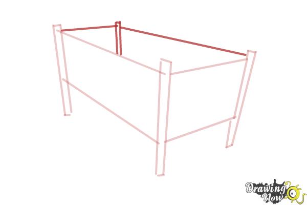 How Draw a Crib - Step 5