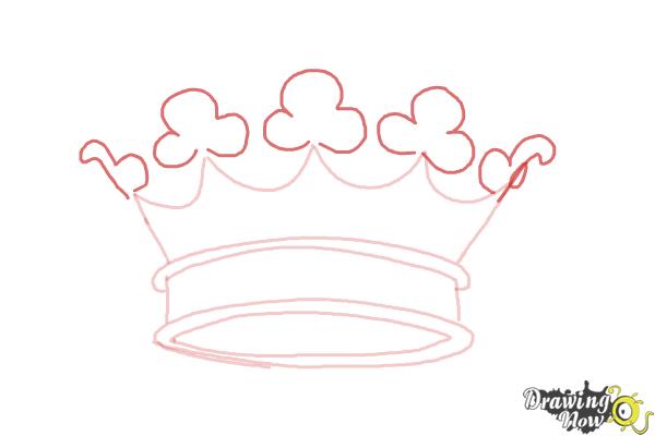 How to Draw a Crown - Step 5