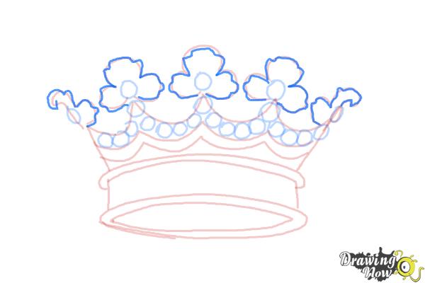 How to Draw a Crown - Step 8