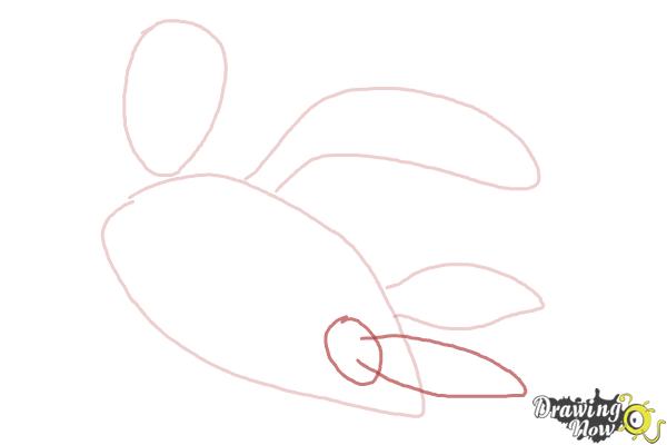 How to Draw Crush from Finding Nemo - Step 3