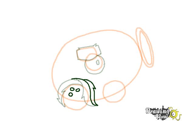 How to Draw a Coconut Cannon from Plants Vs. Zombies 2 - Step 7