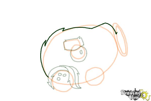 How to Draw a Coconut Cannon from Plants Vs. Zombies 2 - Step 8