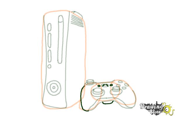 DESENHANDO XBOX 360 - DRAWING XBOX 360 