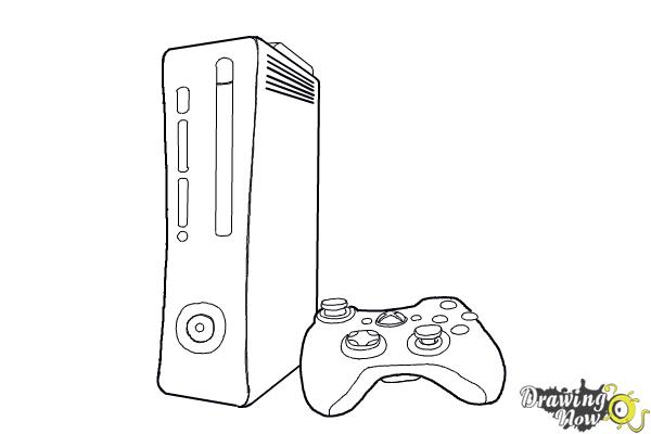 DESENHANDO XBOX 360 - DRAWING XBOX 360 