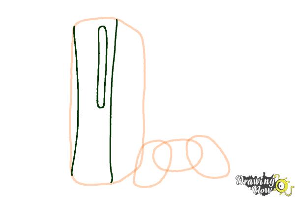 How to Draw an Xbox 360 - Step 5