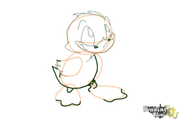 How to Draw a Duckling - Step 8