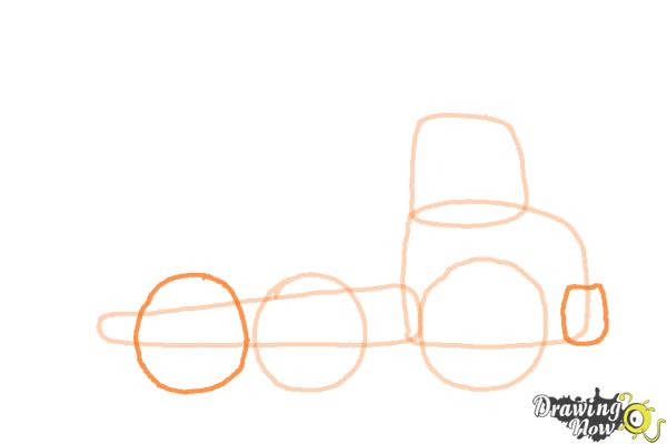 How to Draw a Dump Truck - Step 4
