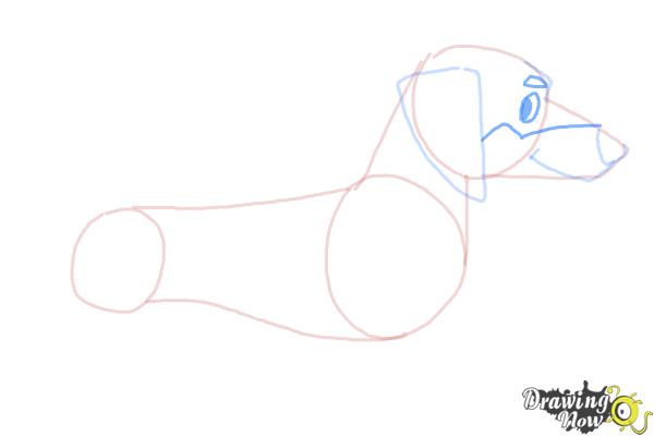 How to Draw a Dachshund - Step 5 How to Draw a Dachshund - Step 5