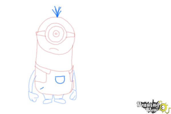 How to Draw Despicable Me Minions - Step 10