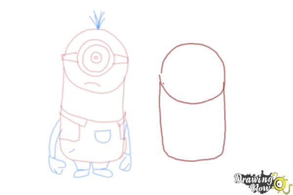 How to Draw Despicable Me Minions - Step 11