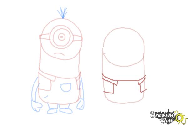 How to Draw Despicable Me Minions - Step 12