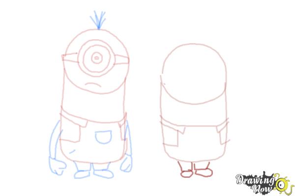 How to Draw Despicable Me Minions - Step 13