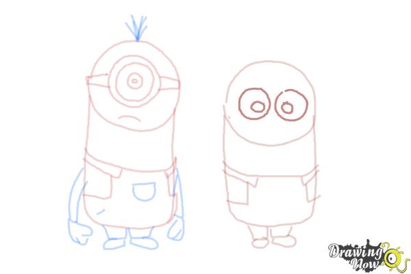 How to Draw Despicable Me Minions - Step 14