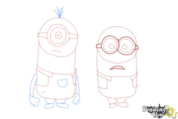 How to Draw Despicable Me Minions - Step 15