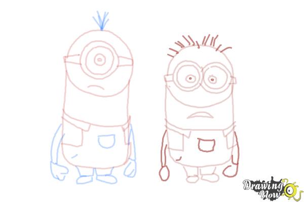 How to Draw Despicable Me Minions - Step 16