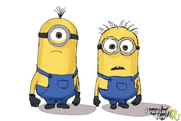 How to Draw Despicable Me Minions - Step 18