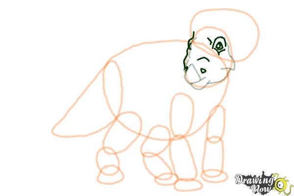 How to Draw Juniper from Walking With Dinosaurs - Step 10