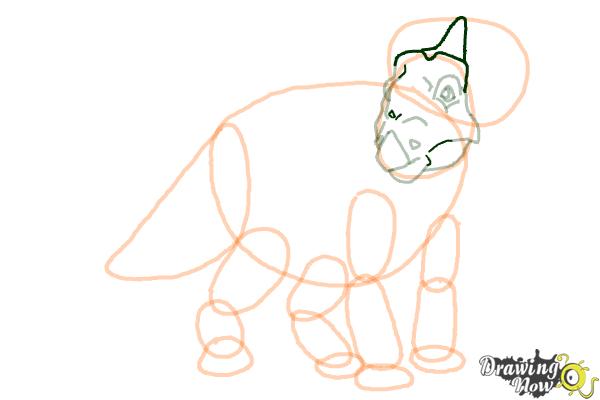 How to Draw Juniper from Walking With Dinosaurs - Step 11