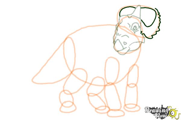 How to Draw Juniper from Walking With Dinosaurs - Step 12