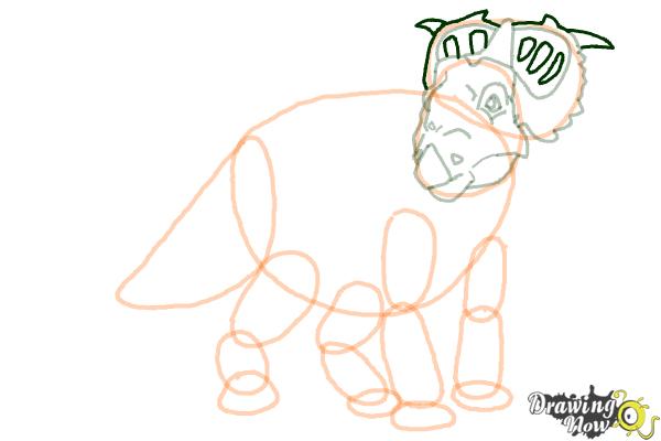 How to Draw Juniper from Walking With Dinosaurs - Step 13