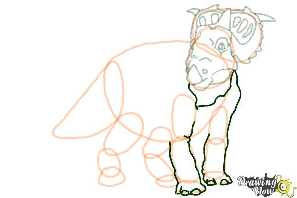 How to Draw Juniper from Walking With Dinosaurs - Step 14 How to Draw Juniper from Walking With Dinosaurs - Step 14