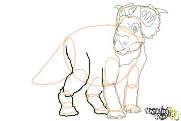 How to Draw Juniper from Walking With Dinosaurs - Step 15
