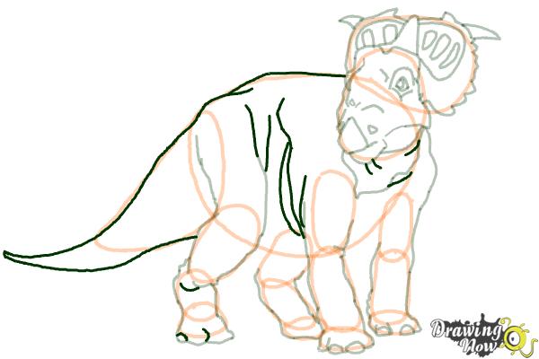 How to Draw Juniper from Walking With Dinosaurs - Step 16