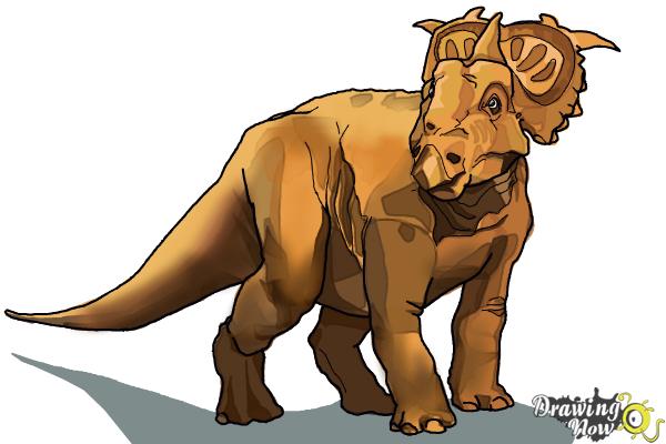 How to Draw Juniper from Walking With Dinosaurs - Step 18