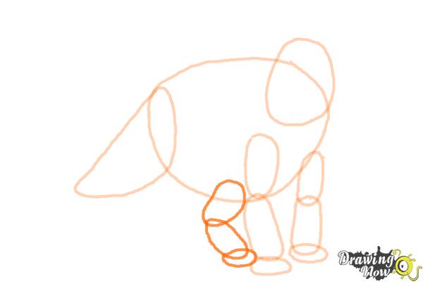 How to Draw Juniper from Walking With Dinosaurs - Step 6