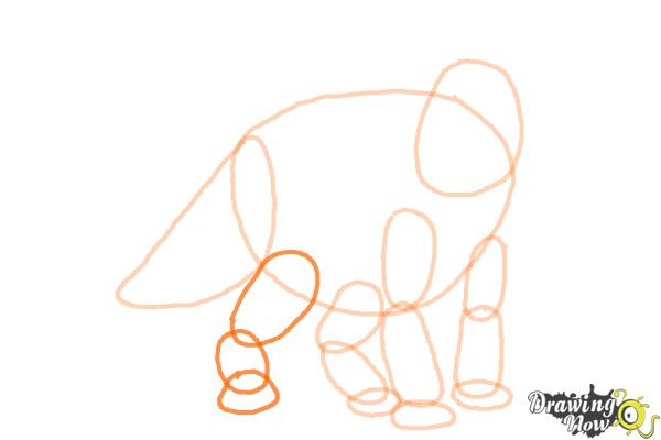 How to Draw Juniper from Walking With Dinosaurs - Step 7