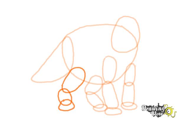 How to Draw Juniper from Walking With Dinosaurs - Step 7 How to Draw Juniper from Walking With Dinosaurs - Step 7