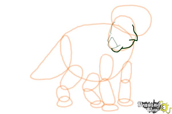 How to Draw Juniper from Walking With Dinosaurs - Step 9