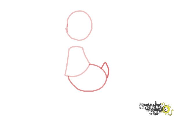 How to Draw Disney Characters - Donald Duck - Step 2