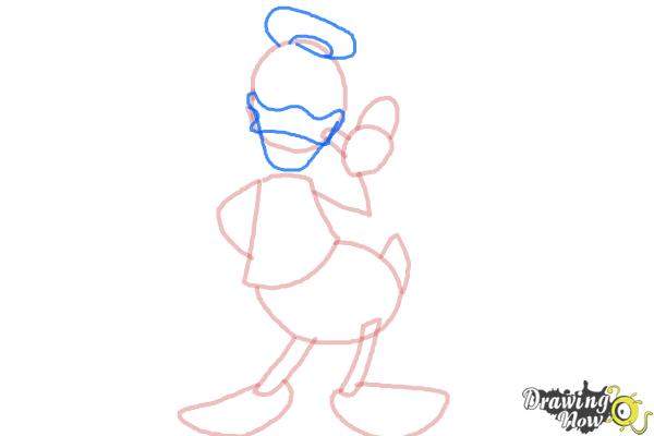 How to Draw Disney Characters - Donald Duck - Step 5