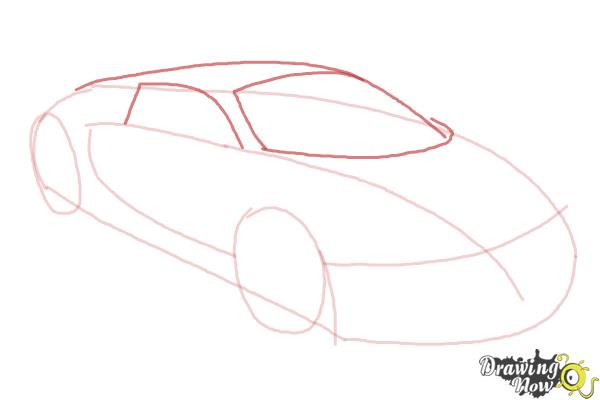 How to Draw a Bugatti - Step 4