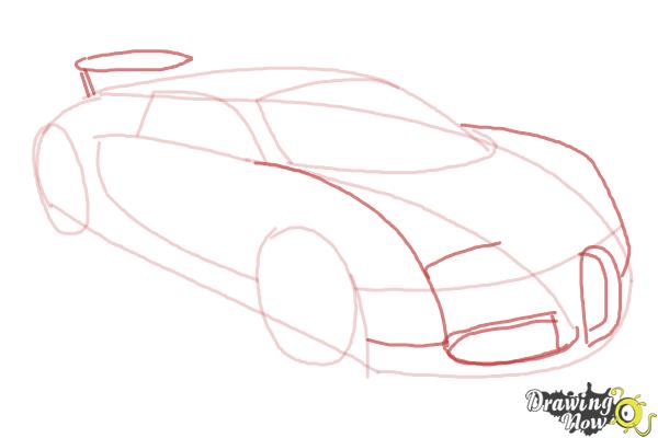 How to Draw a Bugatti - Step 5