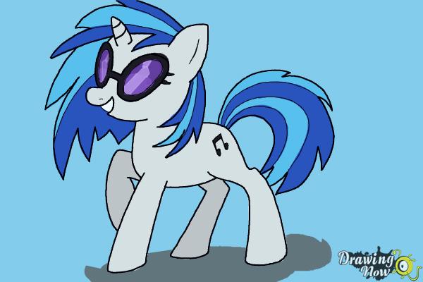 How to Draw DJ Pon-3 from My Little Pony Friendship is Magic - Step 10